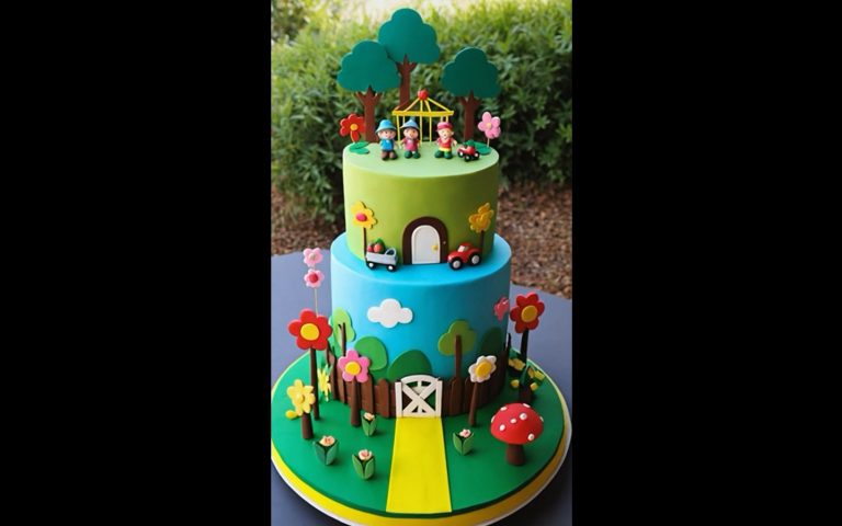Bolo decorado Jardim 2 Bolo decorado Jardim