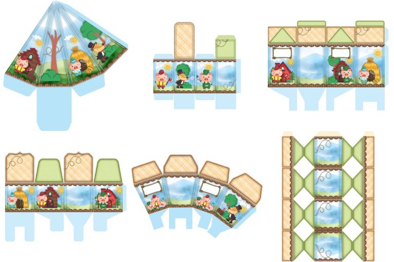 Kit Festa 3 Porquinhos para imprimir