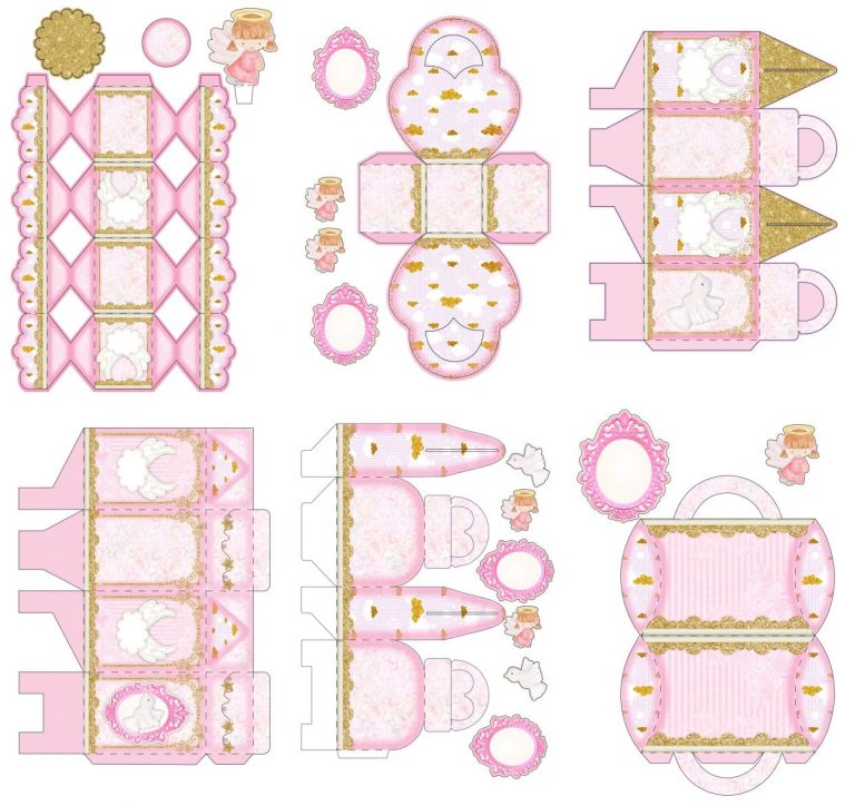 Kit Festa Batizado Menina para imprimir 2 Kit Festa Batizado Menina para imprimir