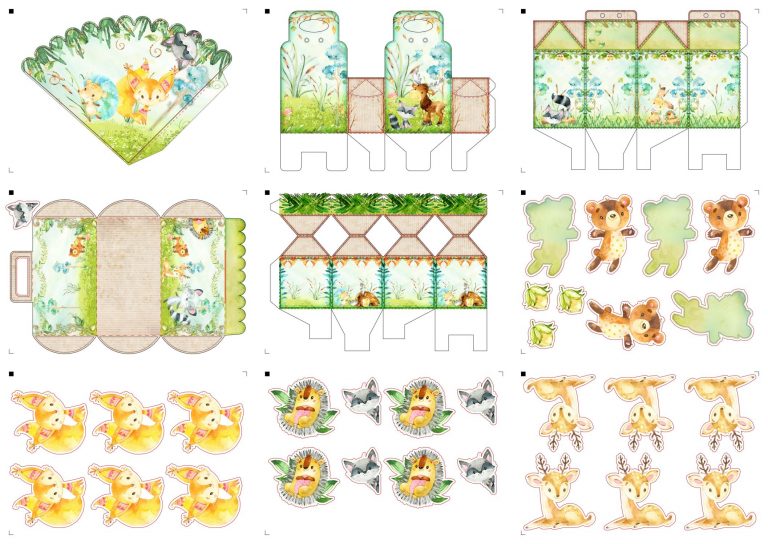 Kit Festa Bosque para imprimir 5 Kit Festa Bosque para imprimir