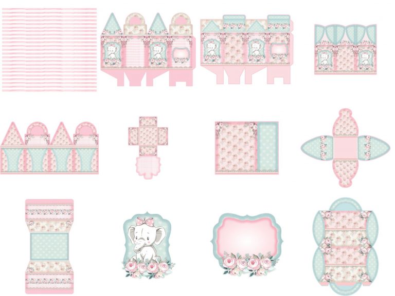 Kit Festa Elefantinha para imprimir 6 Kit Festa Elefantinha para imprimir