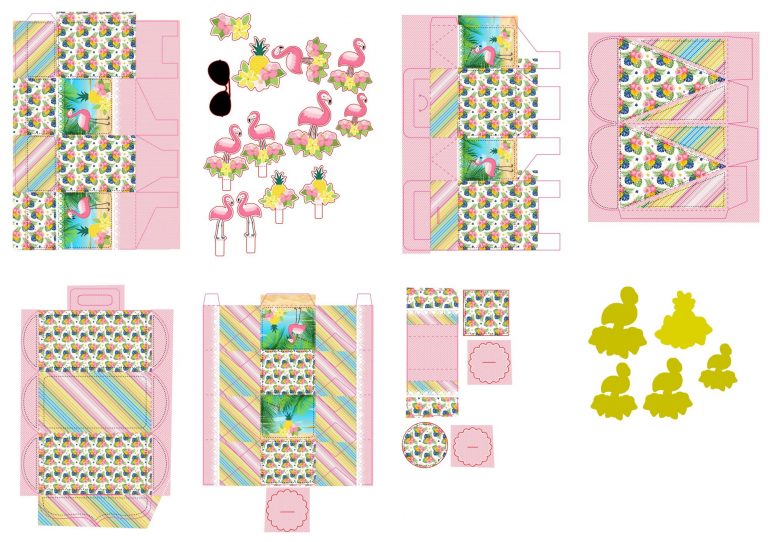 Kit Festa Flamingos para imprimir 3 Kit Festa Flamingos para imprimir
