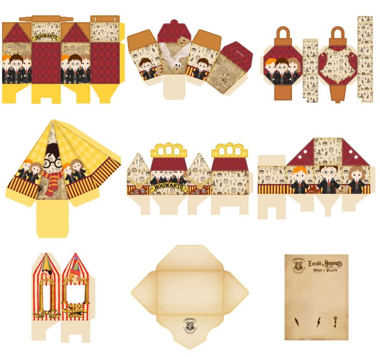Kit Festa Harry Potter para imprimir 7 Kit Festa Harry Potter para imprimir