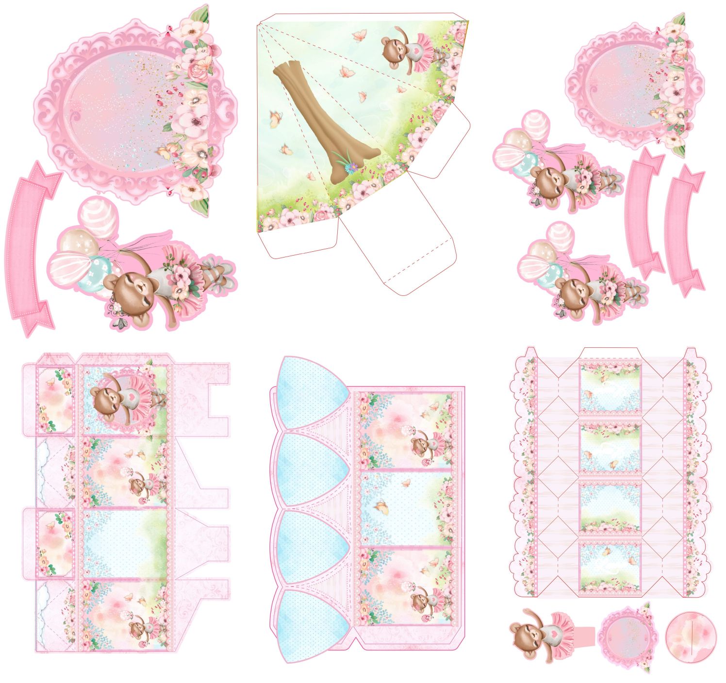Kit Festa Jardim de Ursinhas para imprimir 7 Kit Festa Jardim de Ursinhas para imprimir