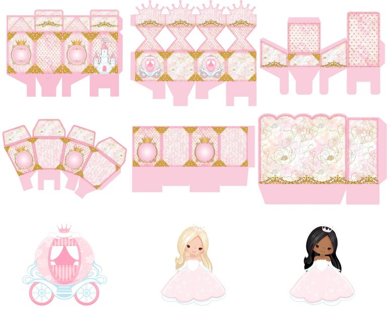 Kit Festa Realeza Menina para imprimir 7 Kit Festa Realeza Menina para imprimir