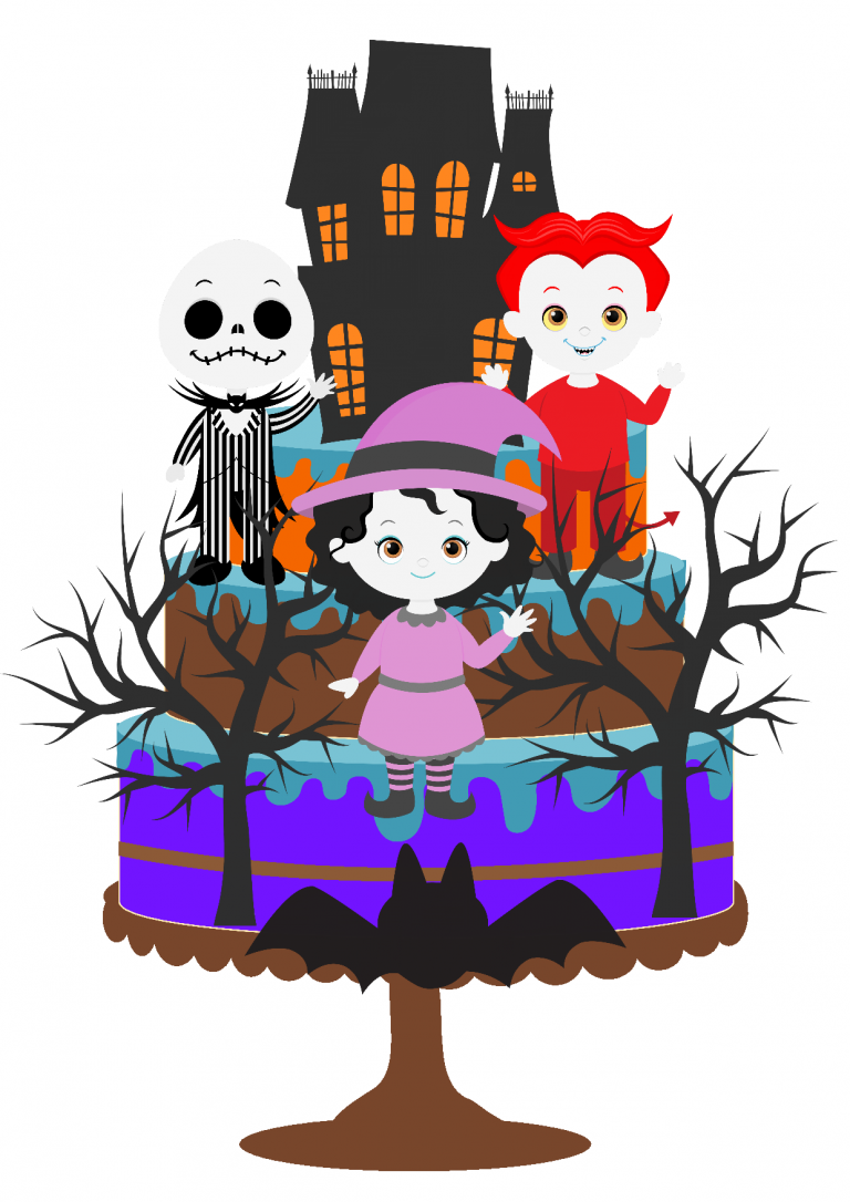 Topo de Bolo Halloween para imprimir 3 TOPO DE BOLO HALOWEEN