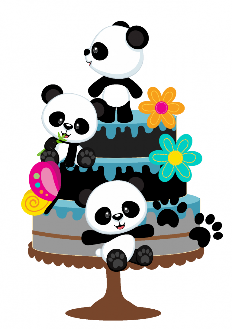 Topo de Bolo Panda para imprimir 4 Topo de bolo Panda para imprimir