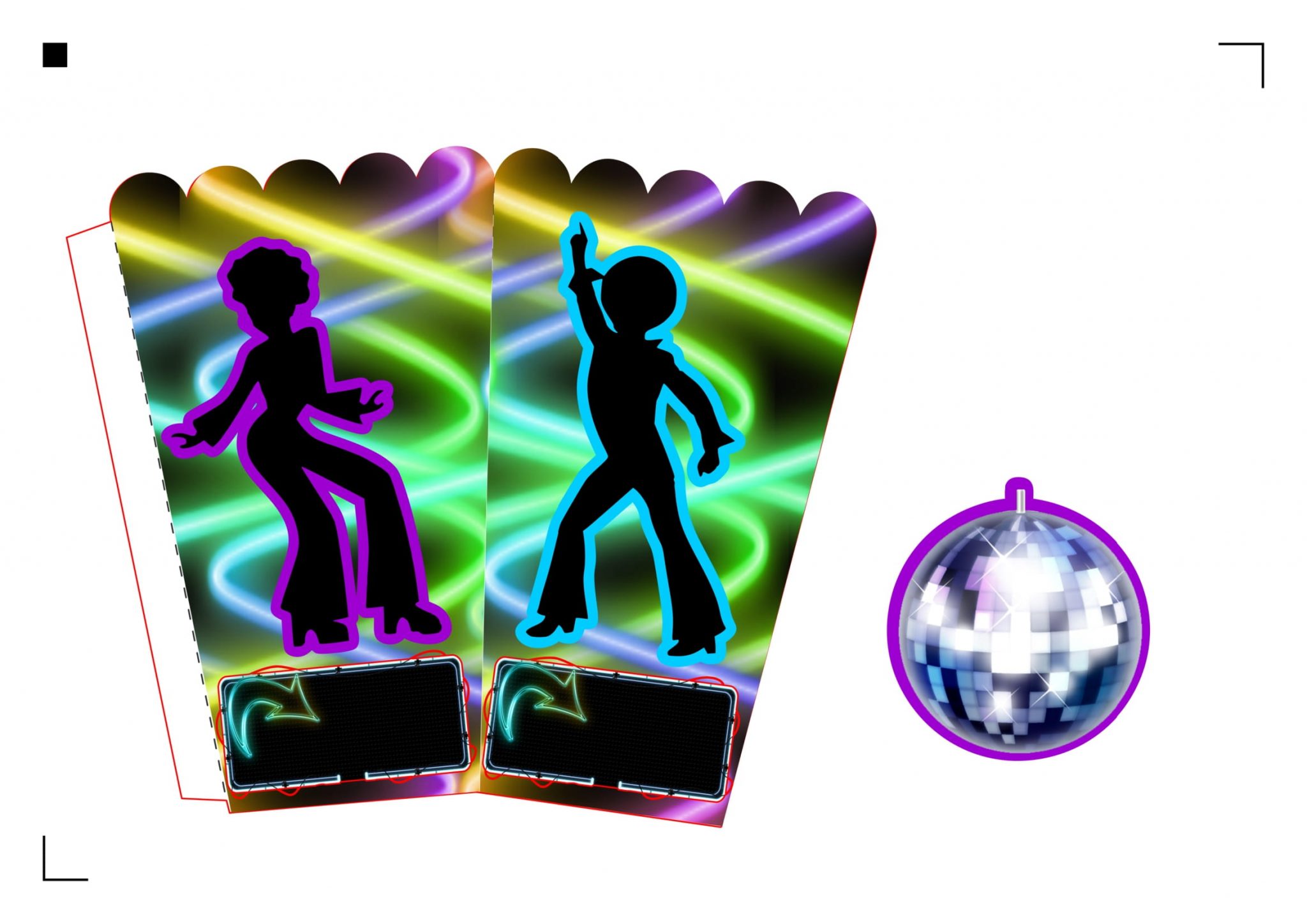 Kit Festa Balada Neon para imprimir - Arte para toda a festa