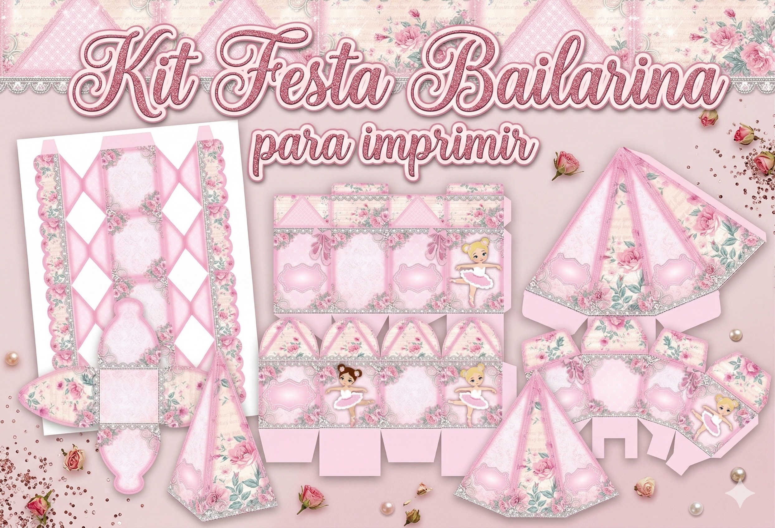 Kit Festa Bailarina para imprimir