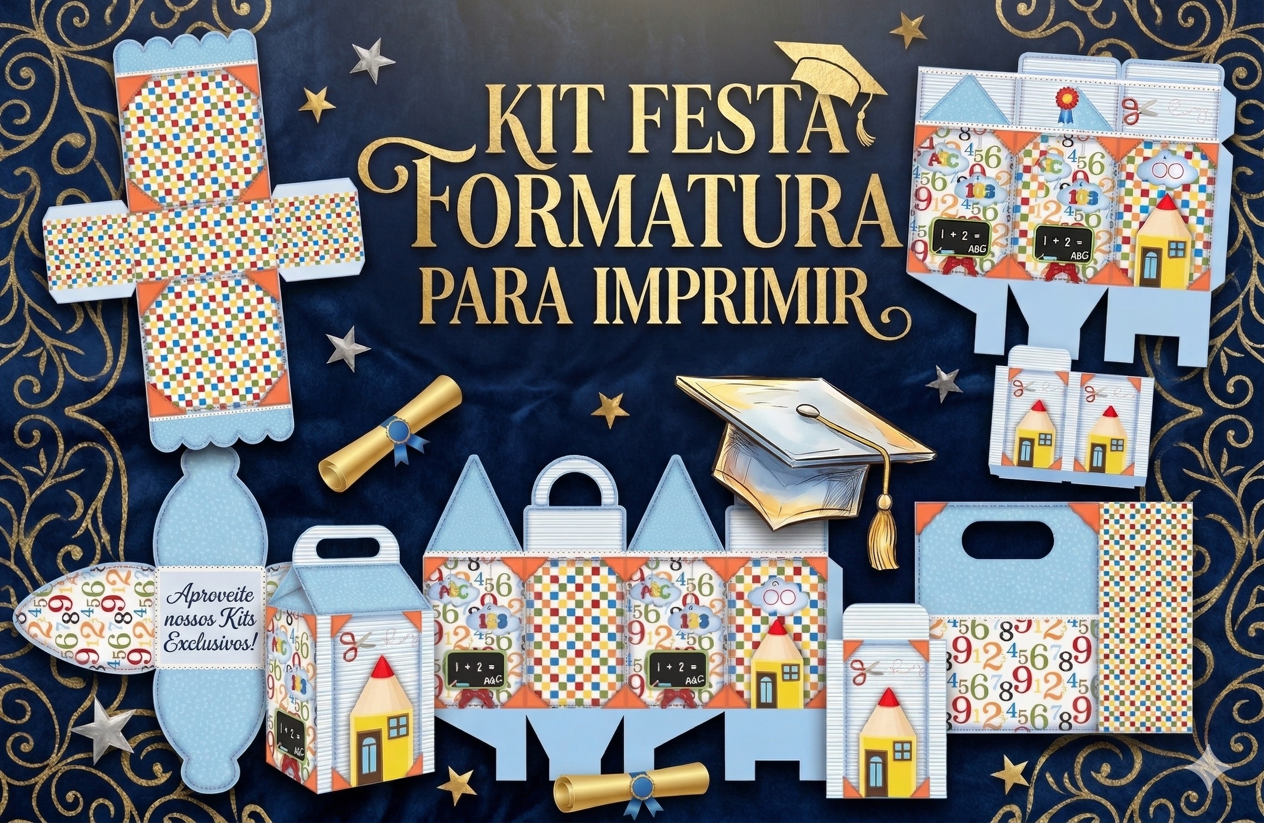 Kit Festa Formatura para imprimir 7 Kit Festa Formatura para imprimir
