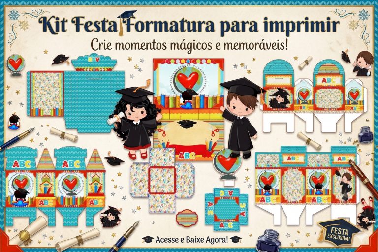 Kit Festa Formatura para imprimir