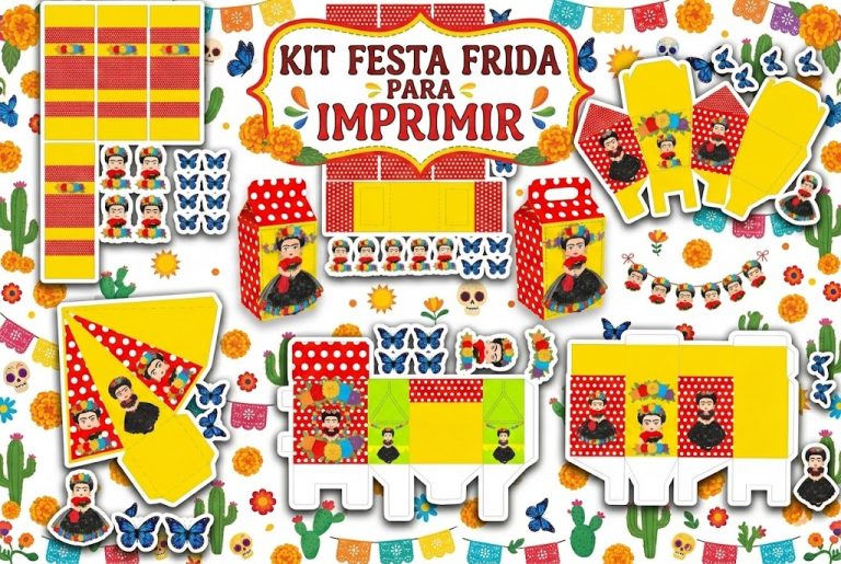 Kit Festa Frida para imprimir 1 Kit Festa Frida para imprimir