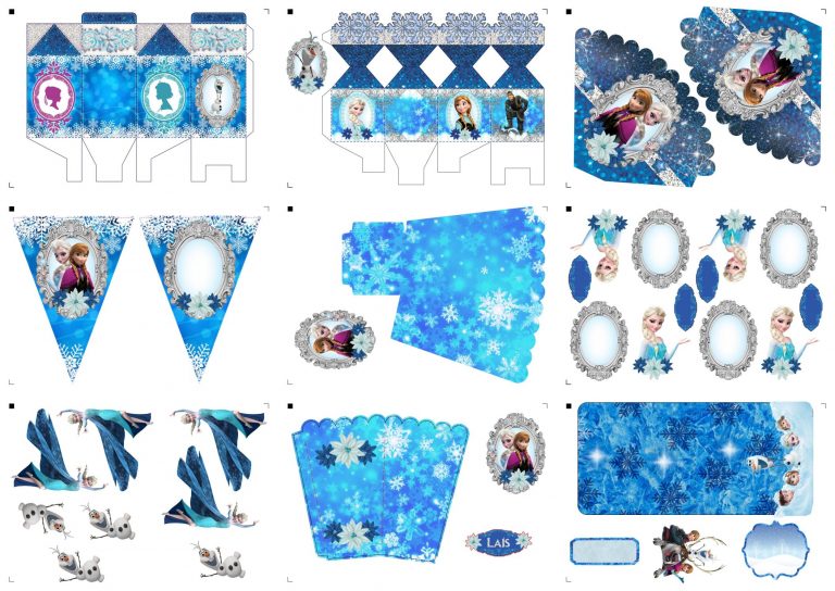 Kit Festa Frozen para imprimir 5 Kit Festa Frozen para imprimir