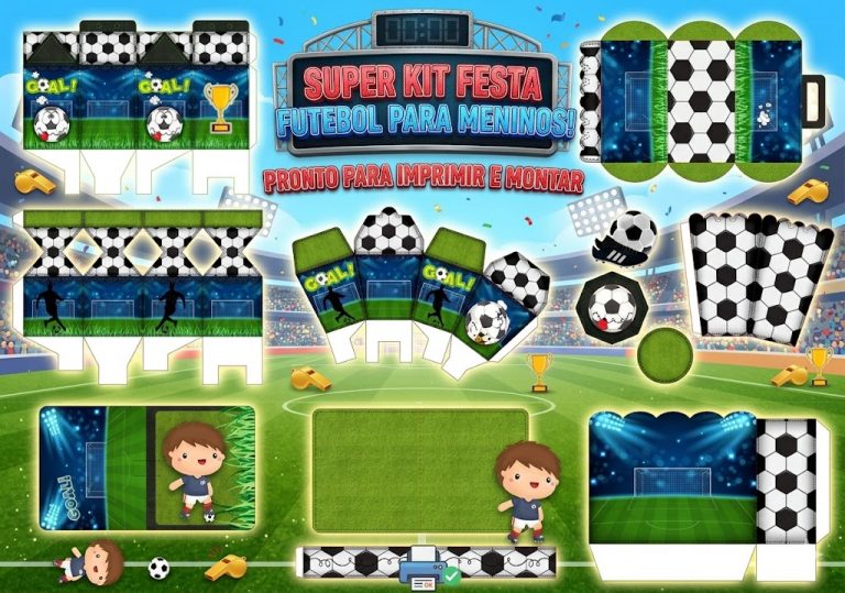 Kit Festa Futebol para imprimir