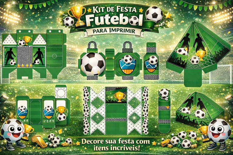 Kit Festa Futebol para imprimir