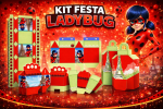 Kit Festa Lady Bug para imprimir