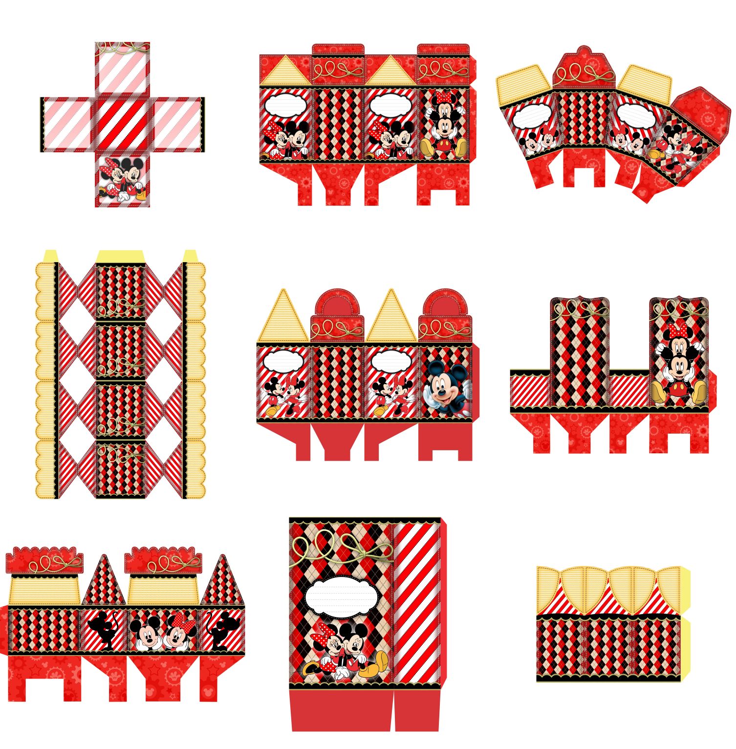 Kit Festa Mickey e Minnie para imprimir 7 Kit Festa Mickey e Minnie para imprimir