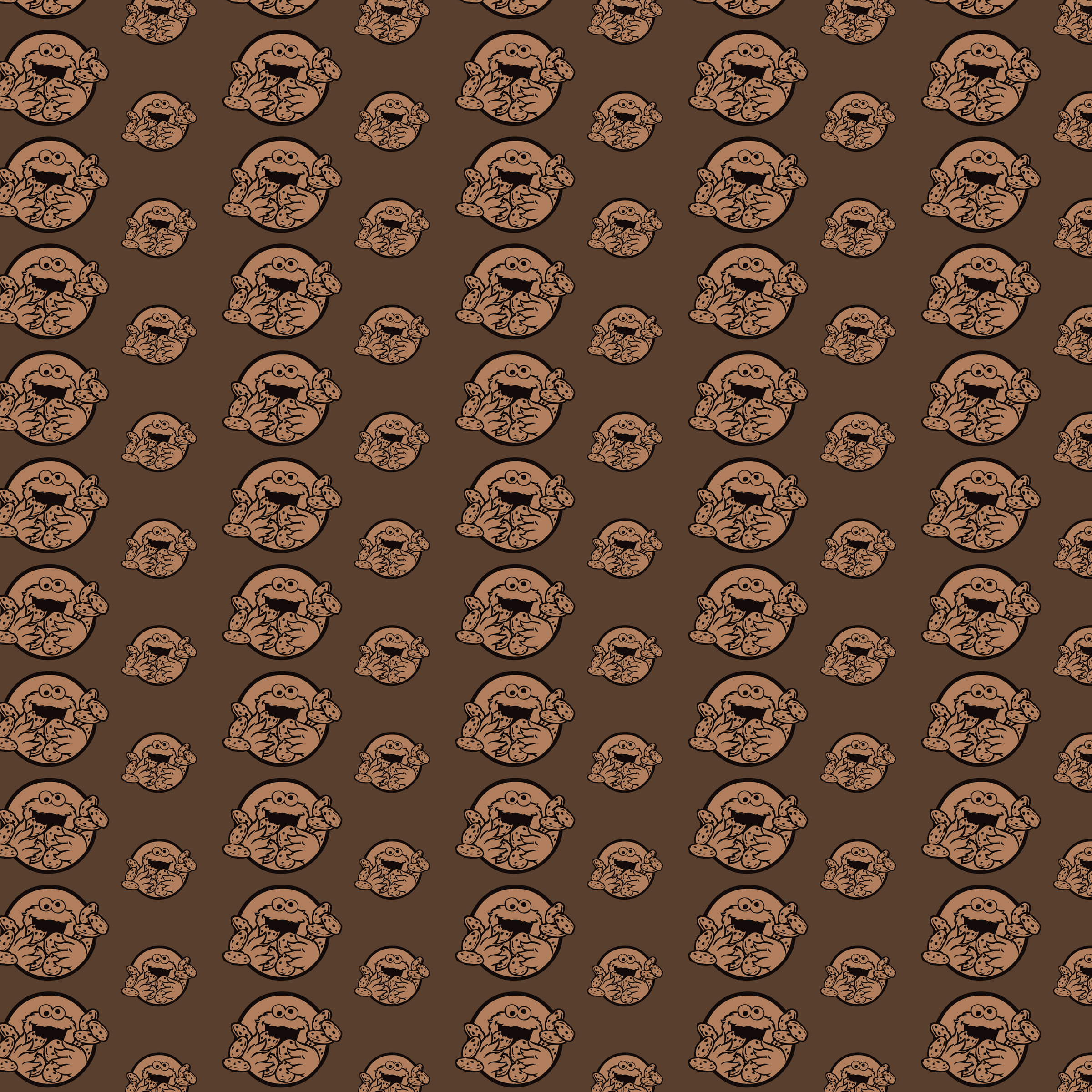 Papel digital e personagens CookieMonster para imprimir - Folha 8