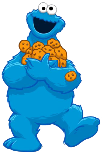 Papel digital e personagens CookieMonster para imprimir - Folha 13
