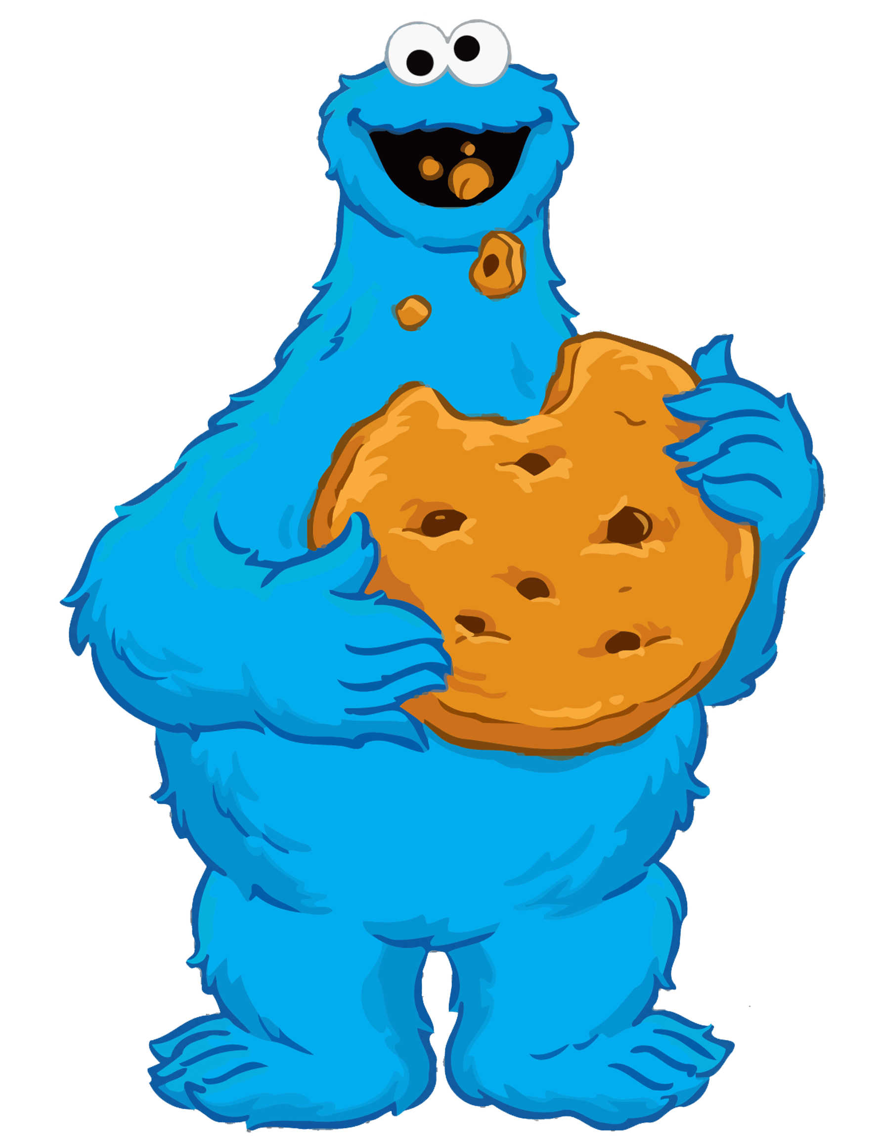 Papel digital e personagens CookieMonster para imprimir - Folha 14