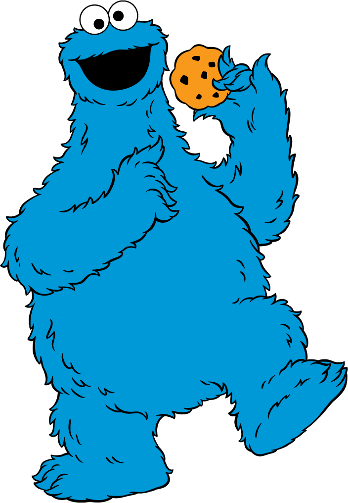 Papel digital e personagens CookieMonster para imprimir - Folha 15
