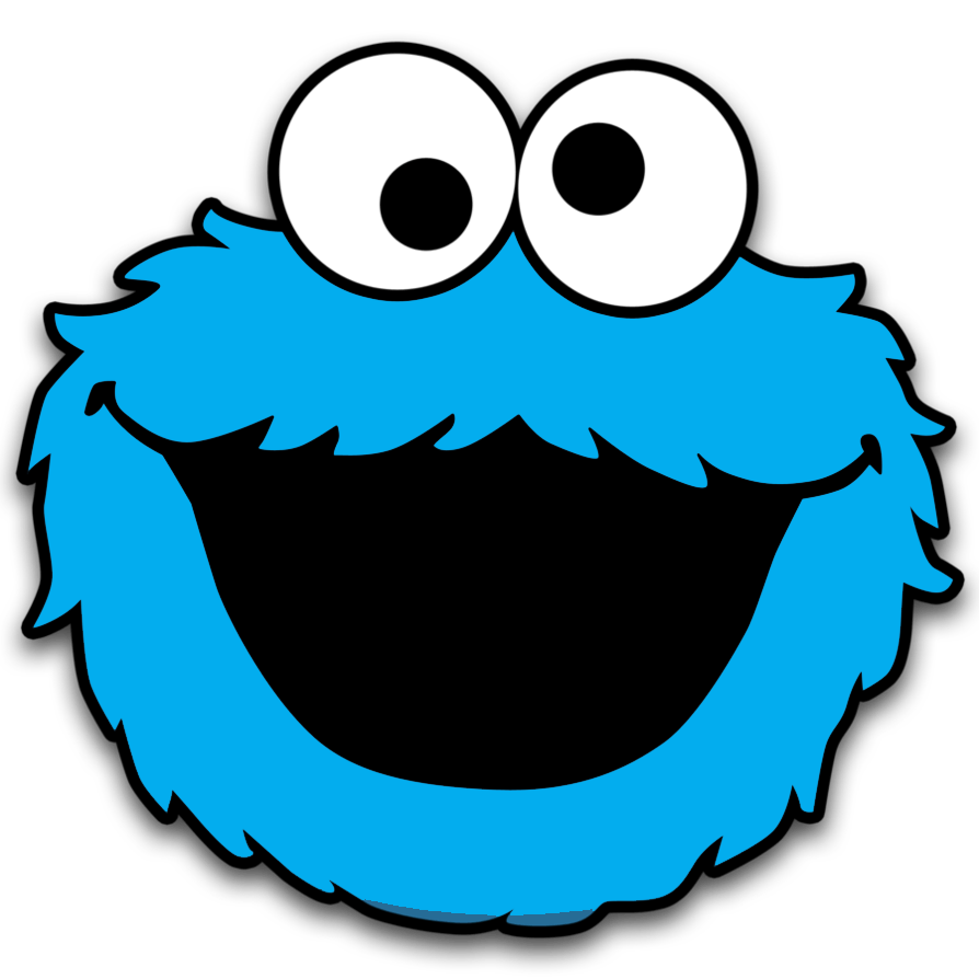 Papel digital e personagens CookieMonster para imprimir - Folha 16
