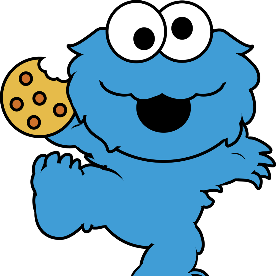 Papel digital e personagens CookieMonster para imprimir - Folha 17