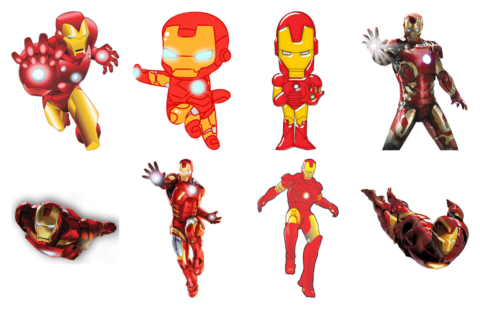 Personagem homem de ferro para imprimir
