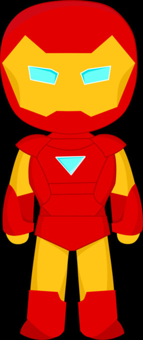 Personagem homem de ferro para imprimir - Folha 1