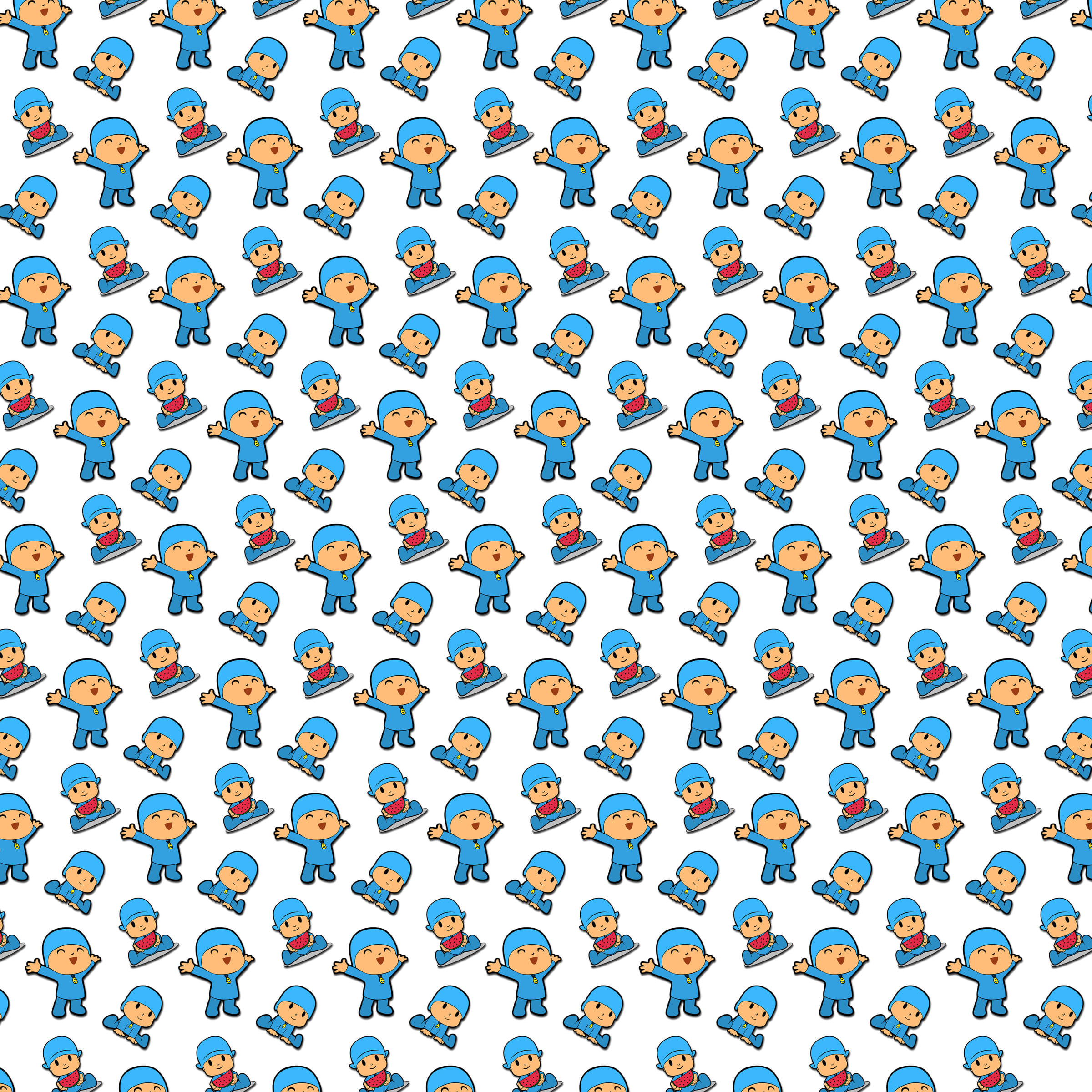 Personagens e papel digital Pocoyo para imprimir - Folha 8