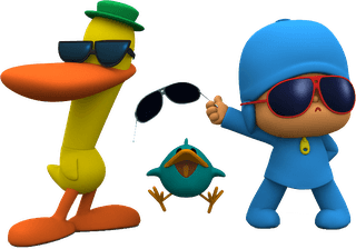 Personagens e papel digital Pocoyo para imprimir - Folha 16